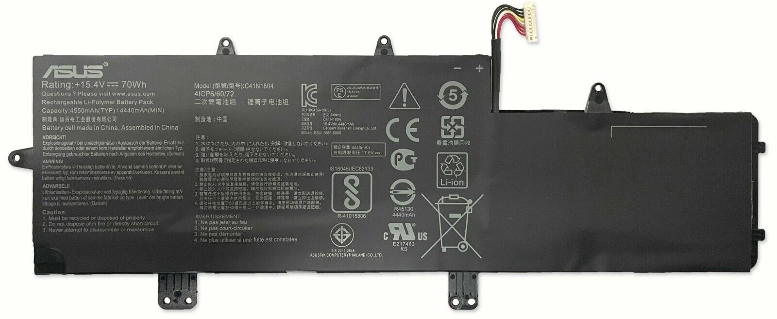 Genuine Battery C41N1804 For ASUS ZenBook Pro 14 UX480 UX450FDX UX480FD Series