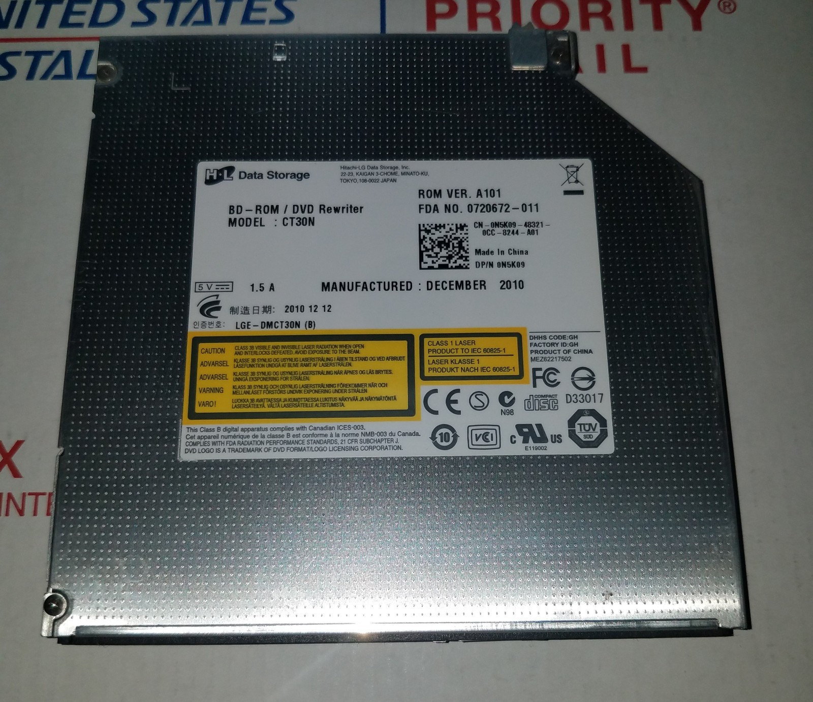 HL Data Storage CT30N BluRay BD-ROM/DVD Rewriter