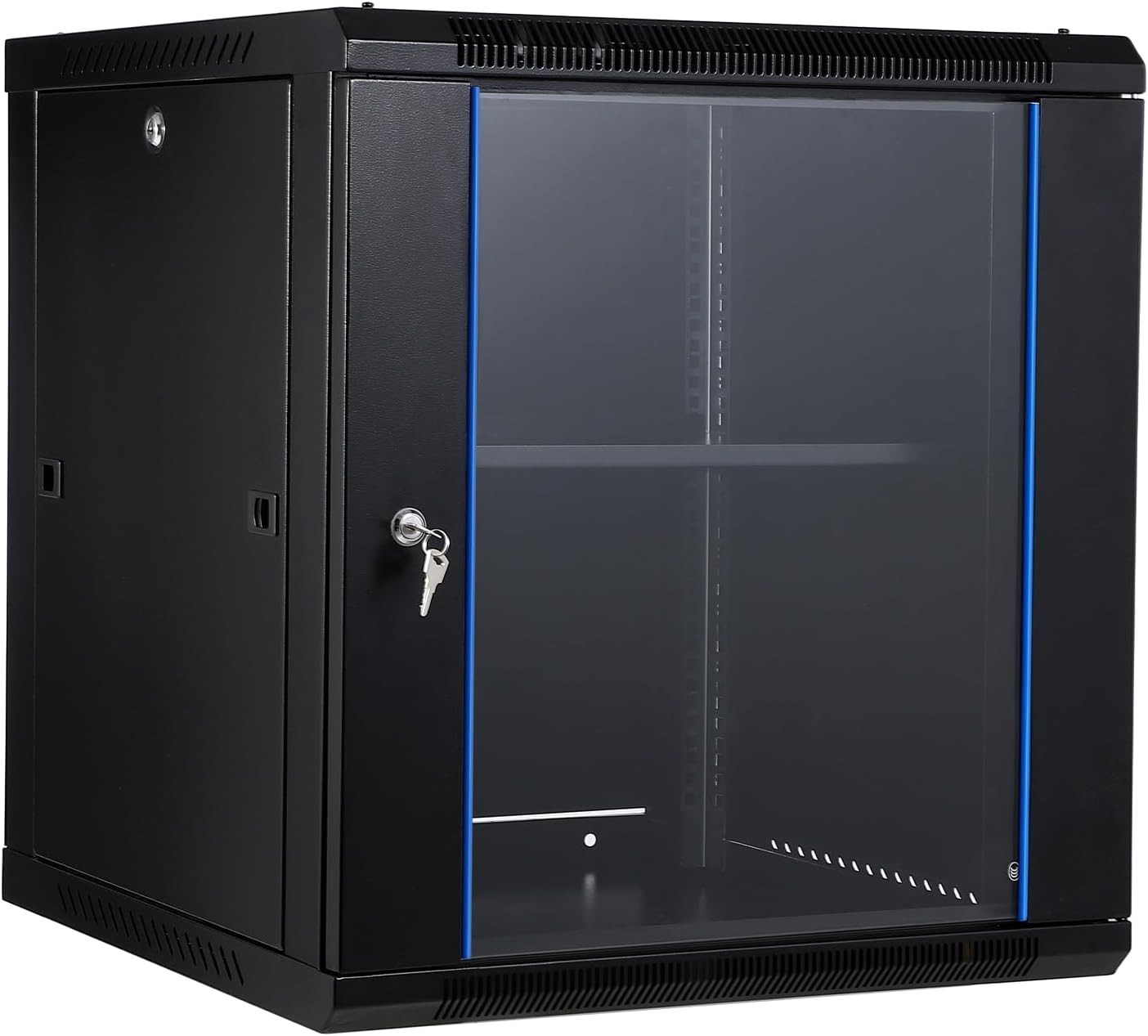 12U Wall Mount Network Server Rack Cabinet Enclosure 23.6'' Deep Door Lock