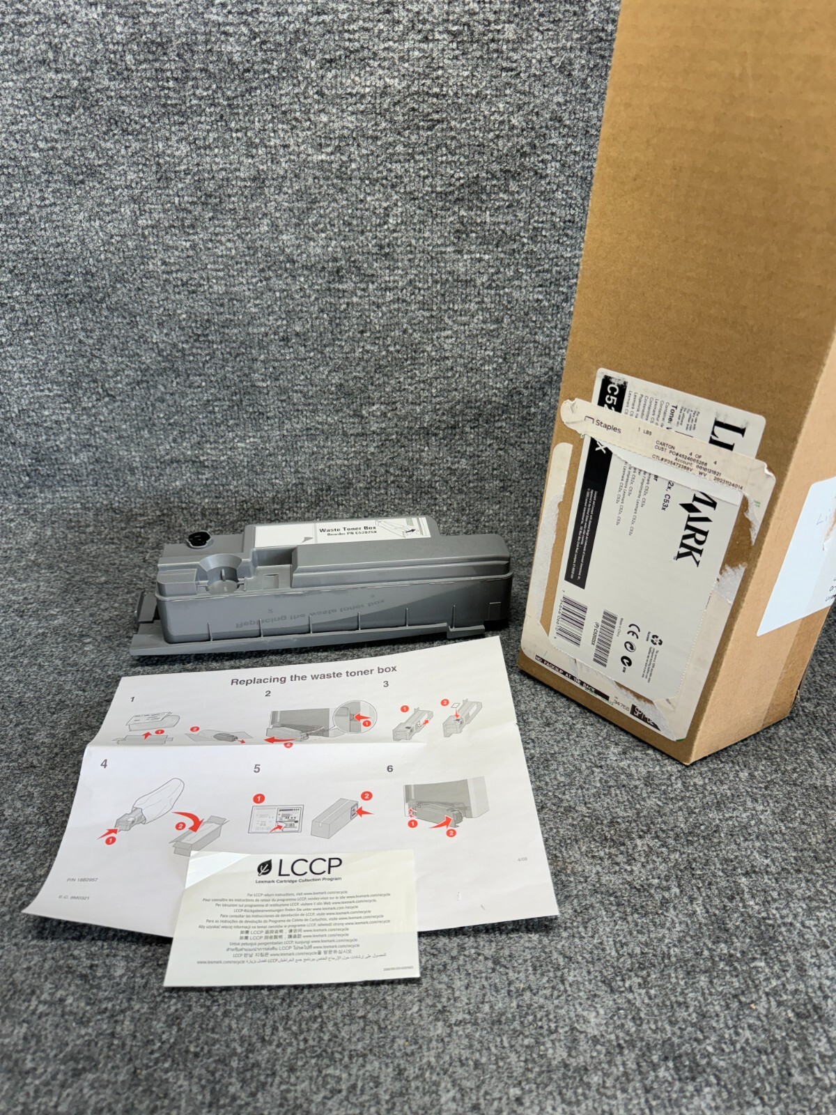original Lexmark Resttonerbehälter C52025X Waste Container C52x C53x A-Ware