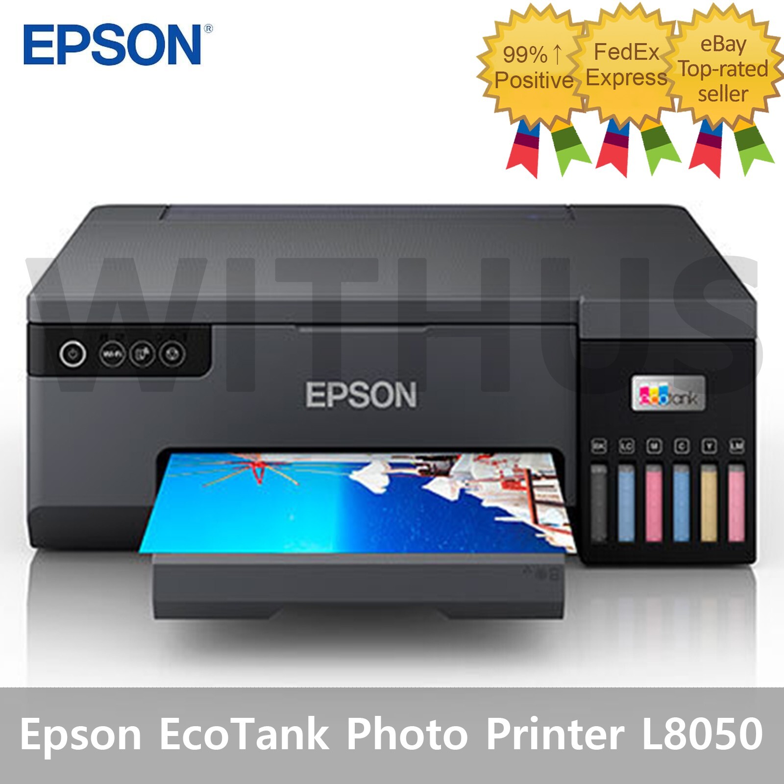 EPSON EcoTank L8050 Compact Photo Printer Fast 6 Colors A4 Size - Tracking*