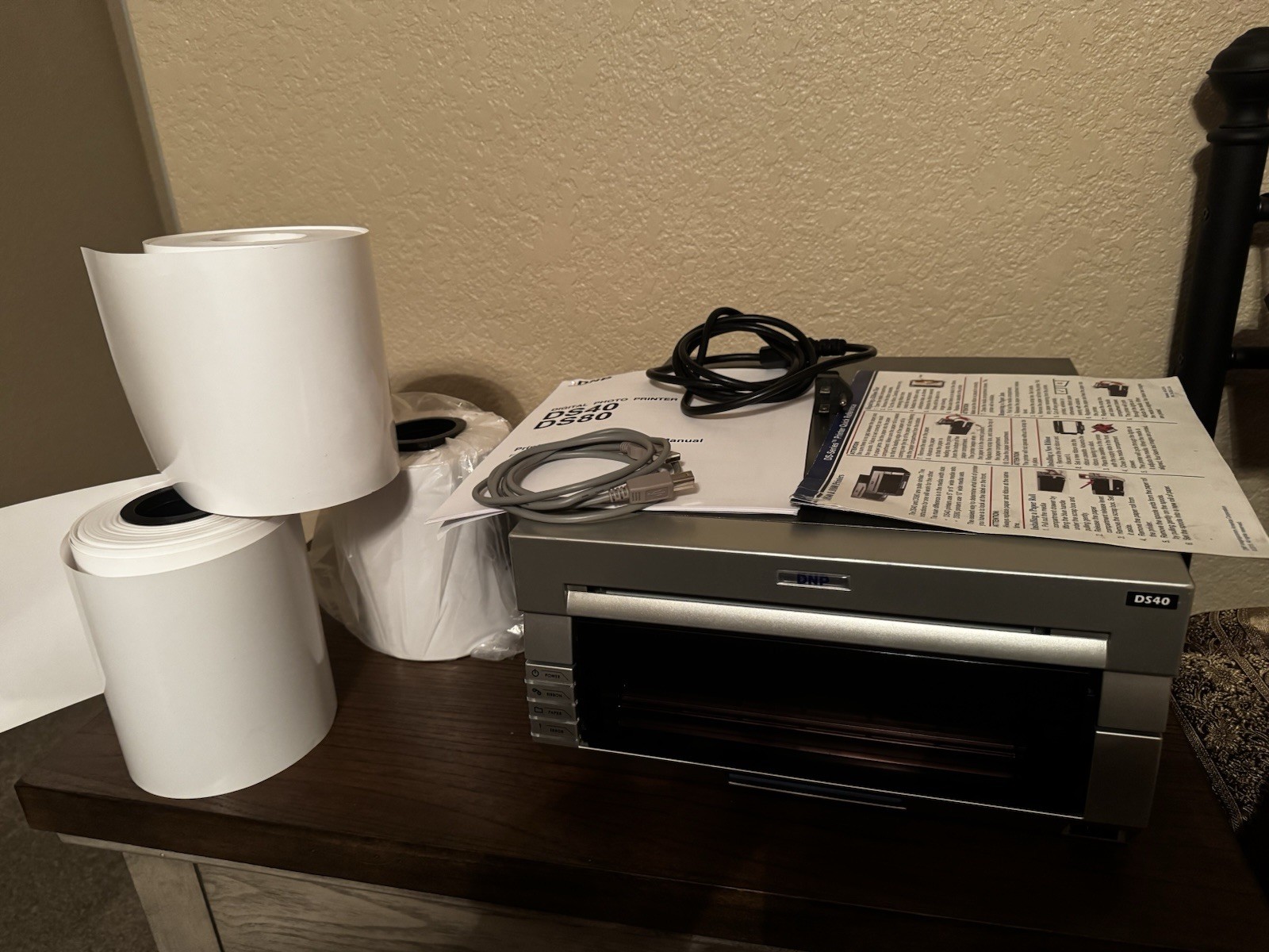 DNP DS40 Dye Sublimation Color  Professional Photo Printer With Media And More