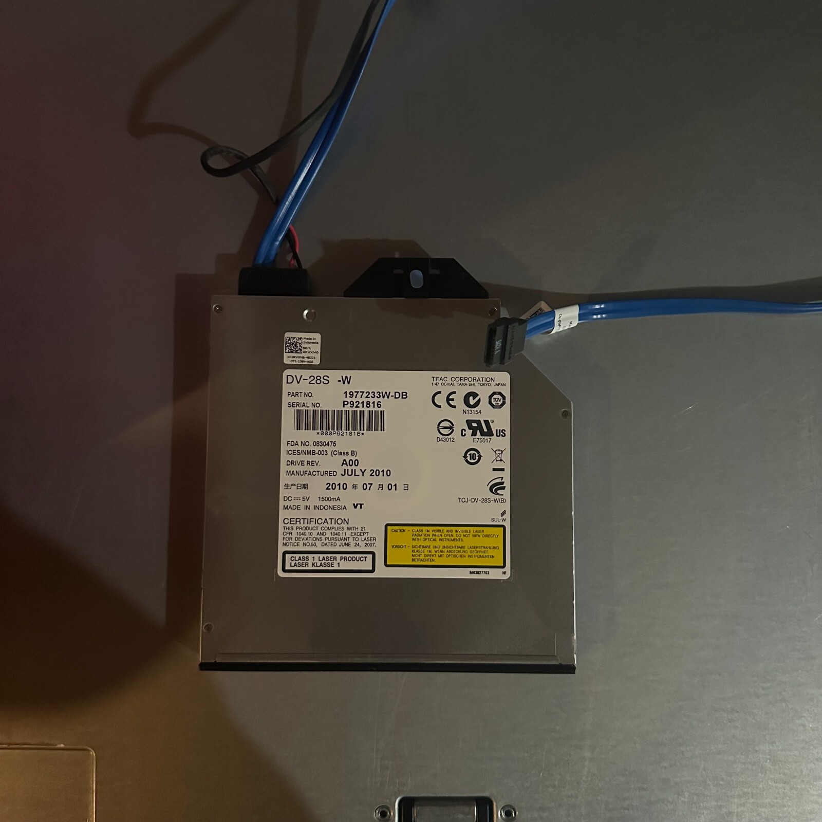Dell Poweredge DVD-RW ROM Drive R610 R720 R710 R820