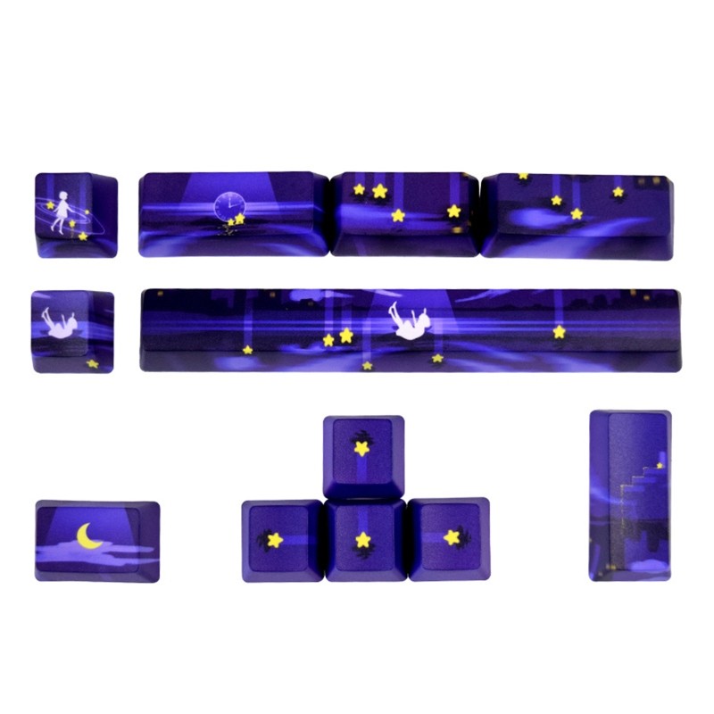 12PCS Keycaps for Mechanical Keyboard PBT Keycap OEM Space Enter Direction ESC