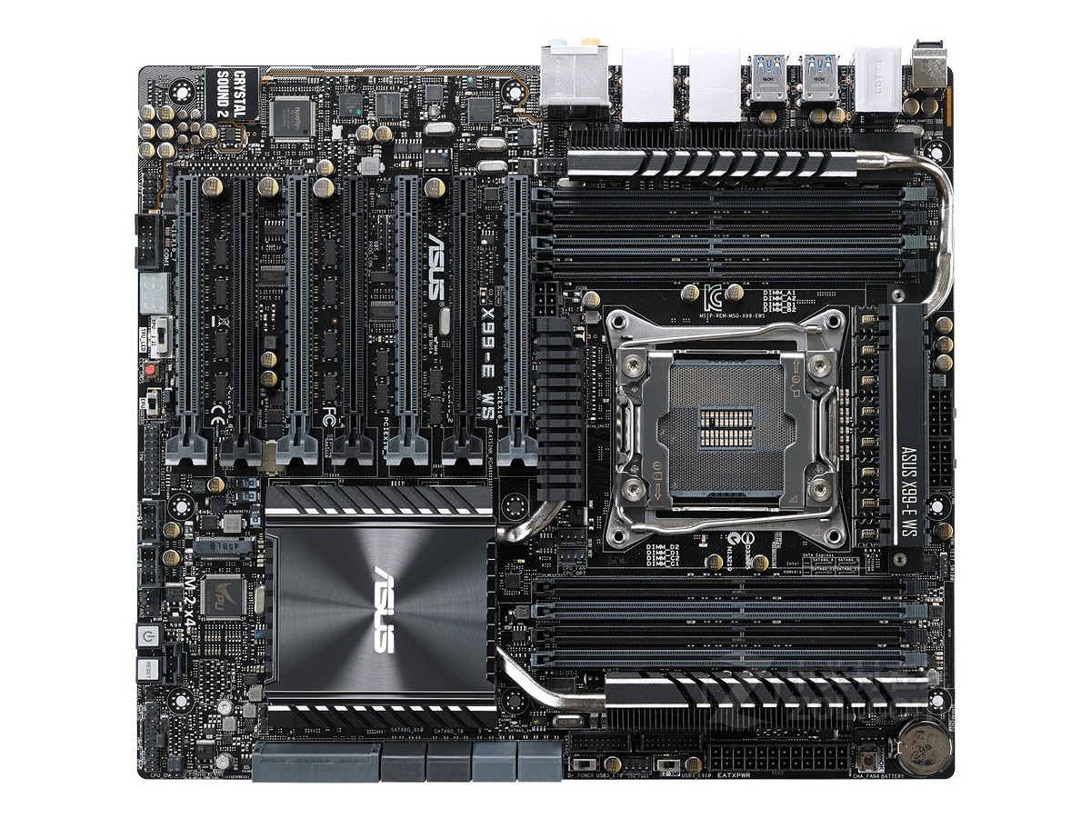 For ASUS X99-E WS motherboard X99 LGA2011-V3 8*DDR4 128G E-ATX Tested ok