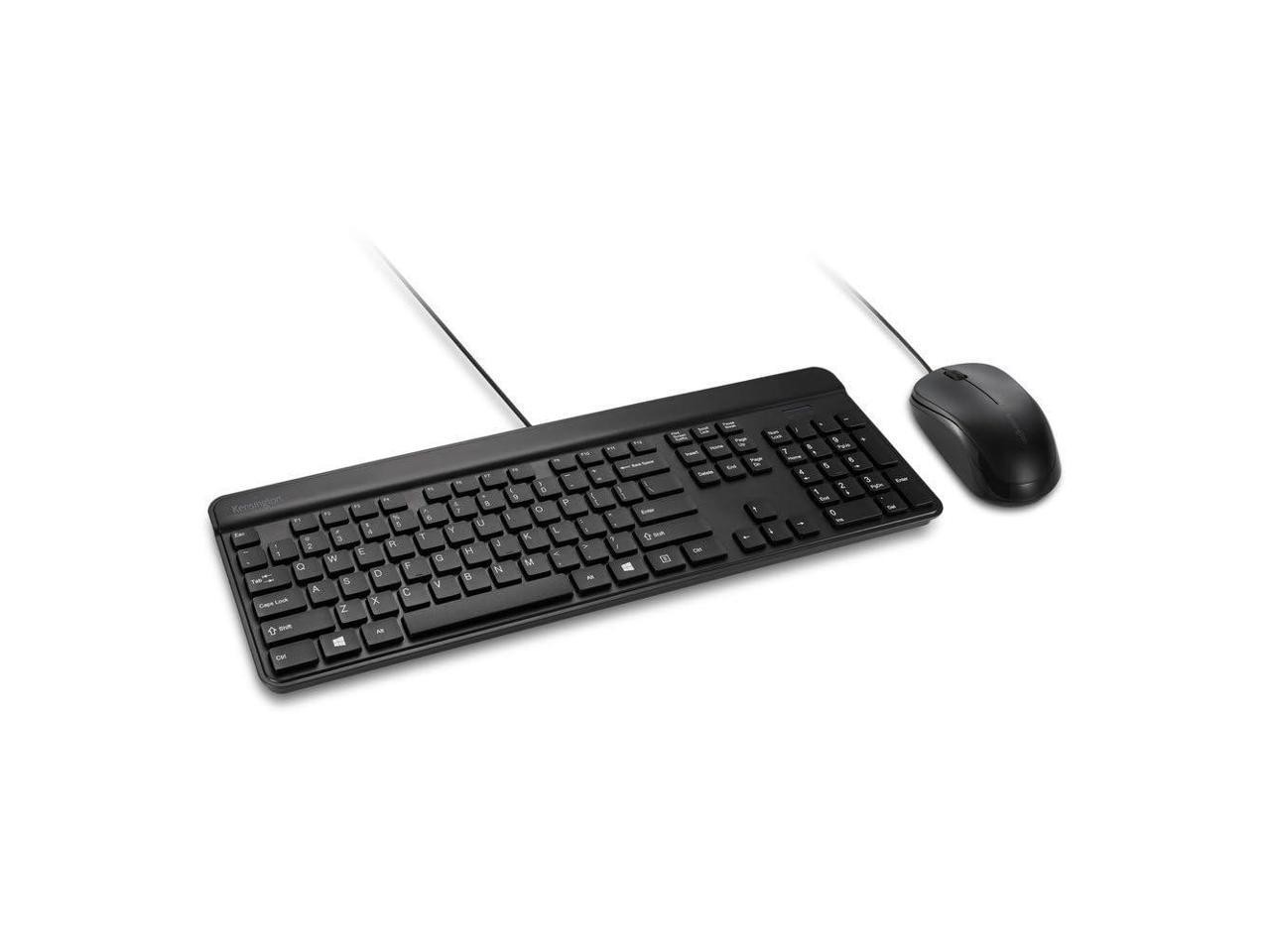Kensington KM201 Simple Solutions Wired Desktop Set, TAA Compliant - Black