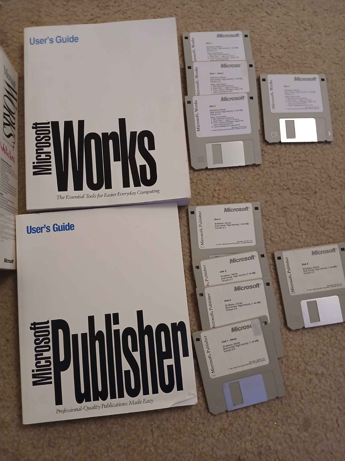 Microsoft Works 3.0 + Microsoft Publisher 2.0