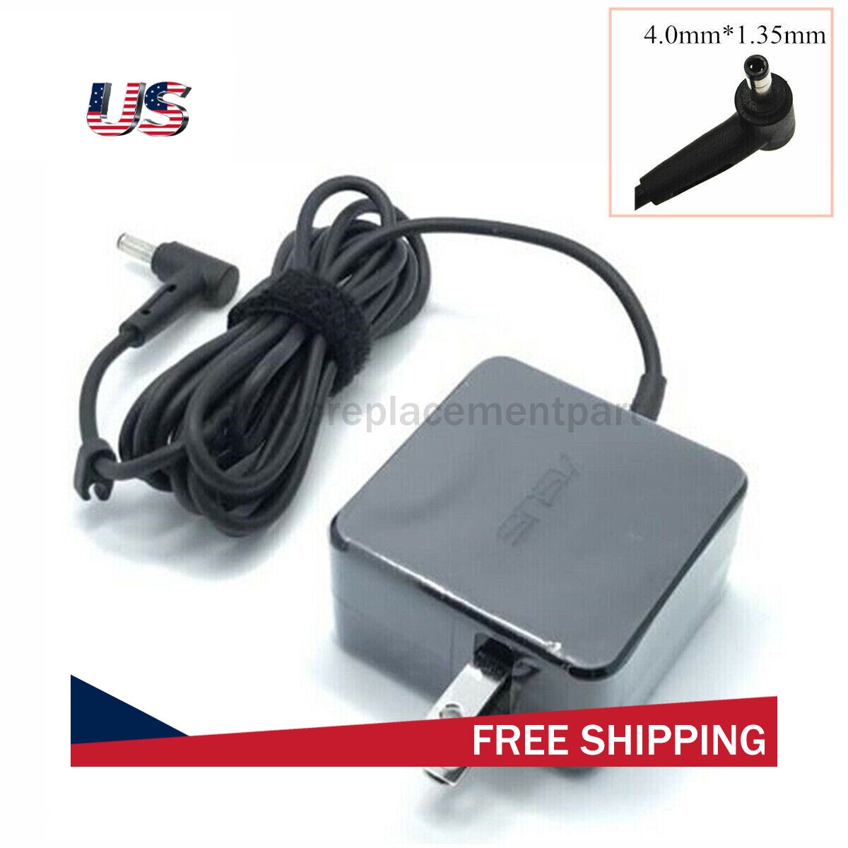 New AC Adapter Laptop Charger For ASUS ADP-65DWA 4.0*1.35mm 65W 19V 3.42A