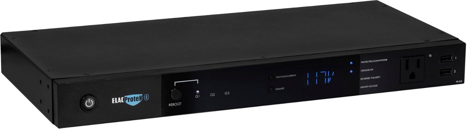ELAC ProteK 9 Outlet 4 USB  3240 Joules Surge Protector Bluetooth Connect PR-81B