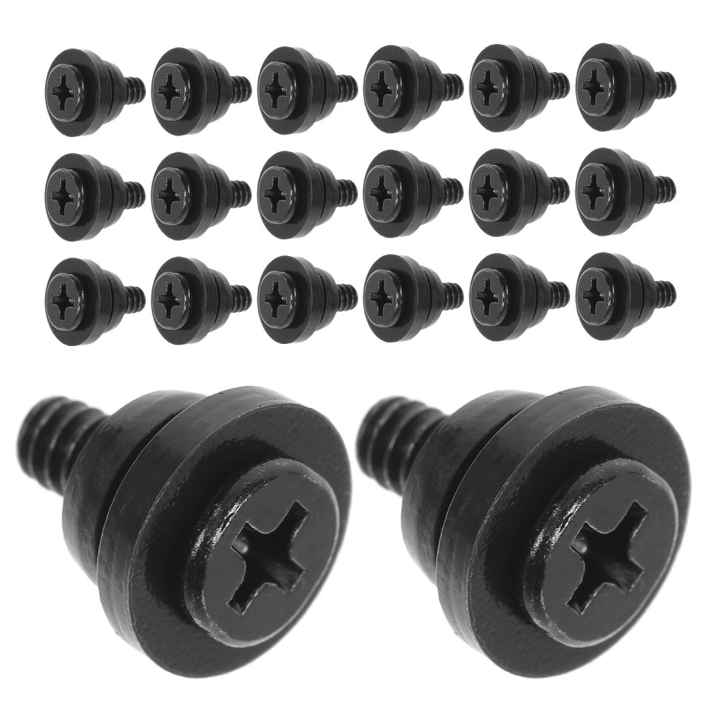 50Pcs Black Iron Hard Drive Mounting Screws for Repair Dampening