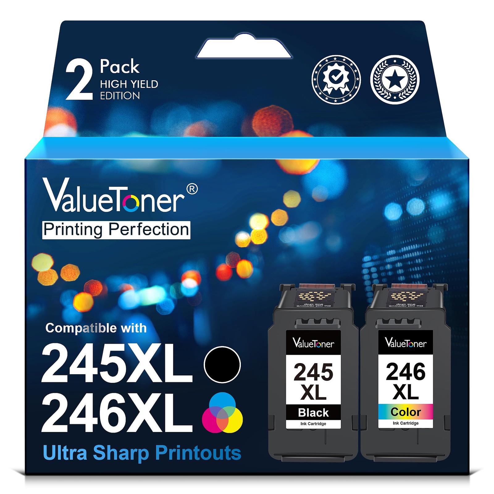Valuetoner 245XL Ink Cartridge Replacement for Canon 245XL 246XL Combo Pack |...