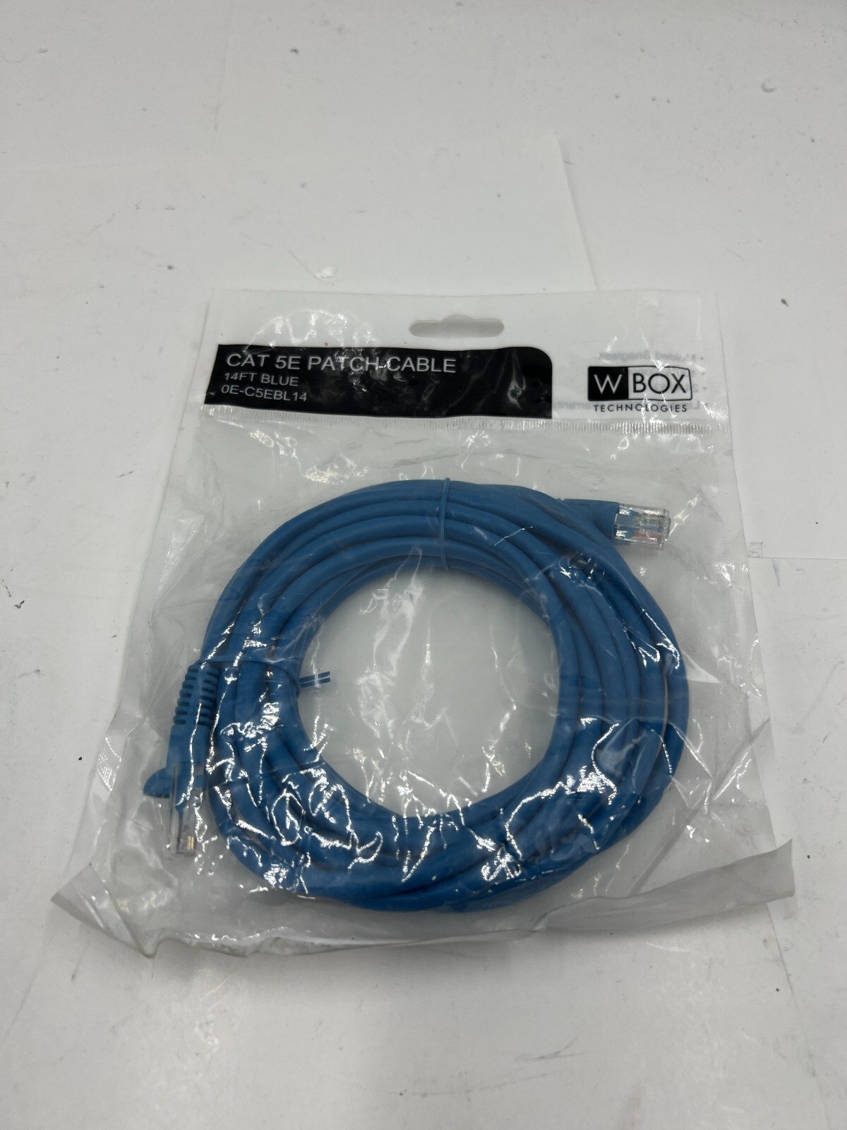 (LOT OF 25) WBOX ADI PRO 0E-C5EBL14 CAT5e Patch Cable, 14' (4.2m), Blue