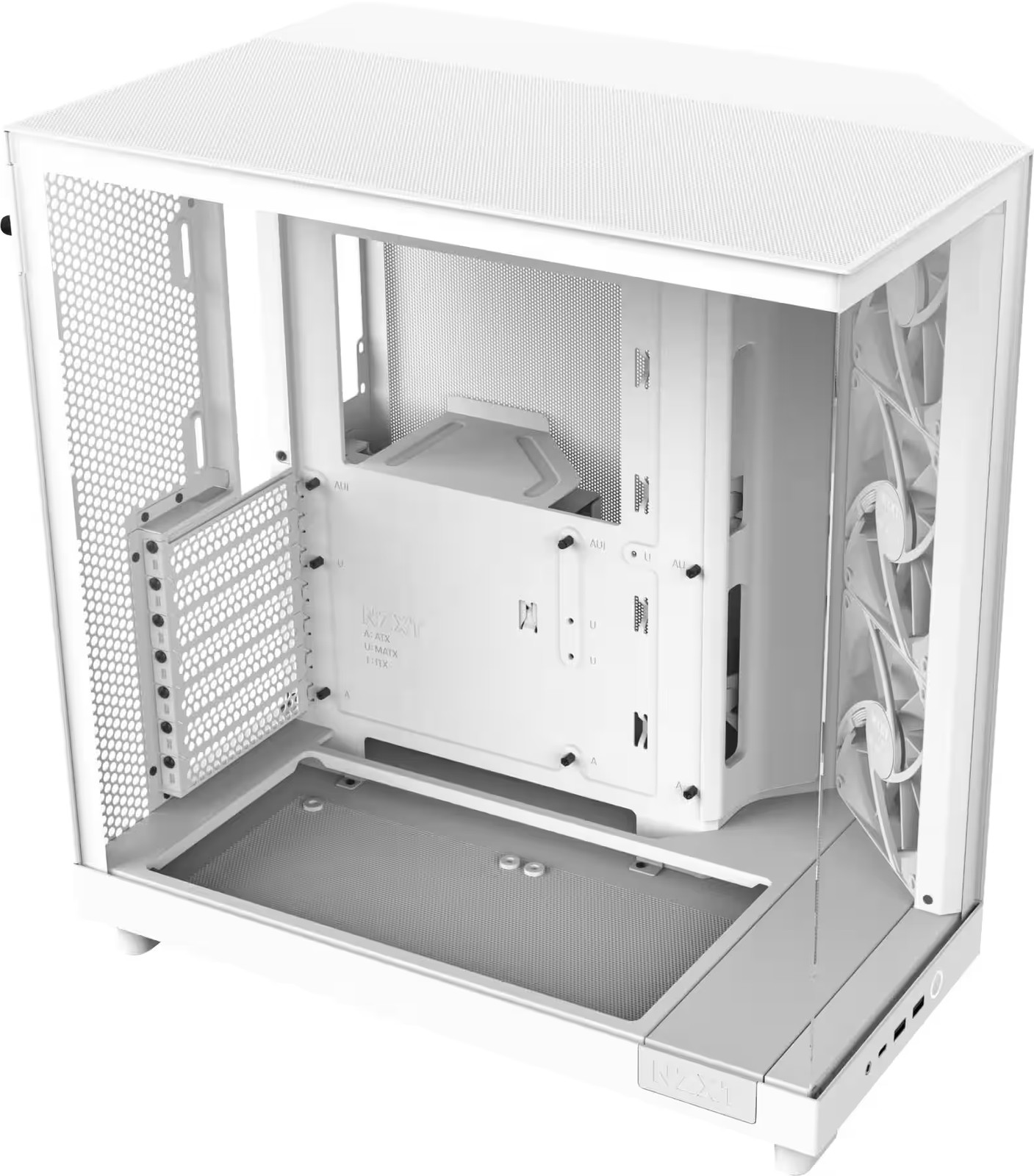 NZXT - H6 Flow ATX Mid-Tower PC Case with Dual Chamber - White