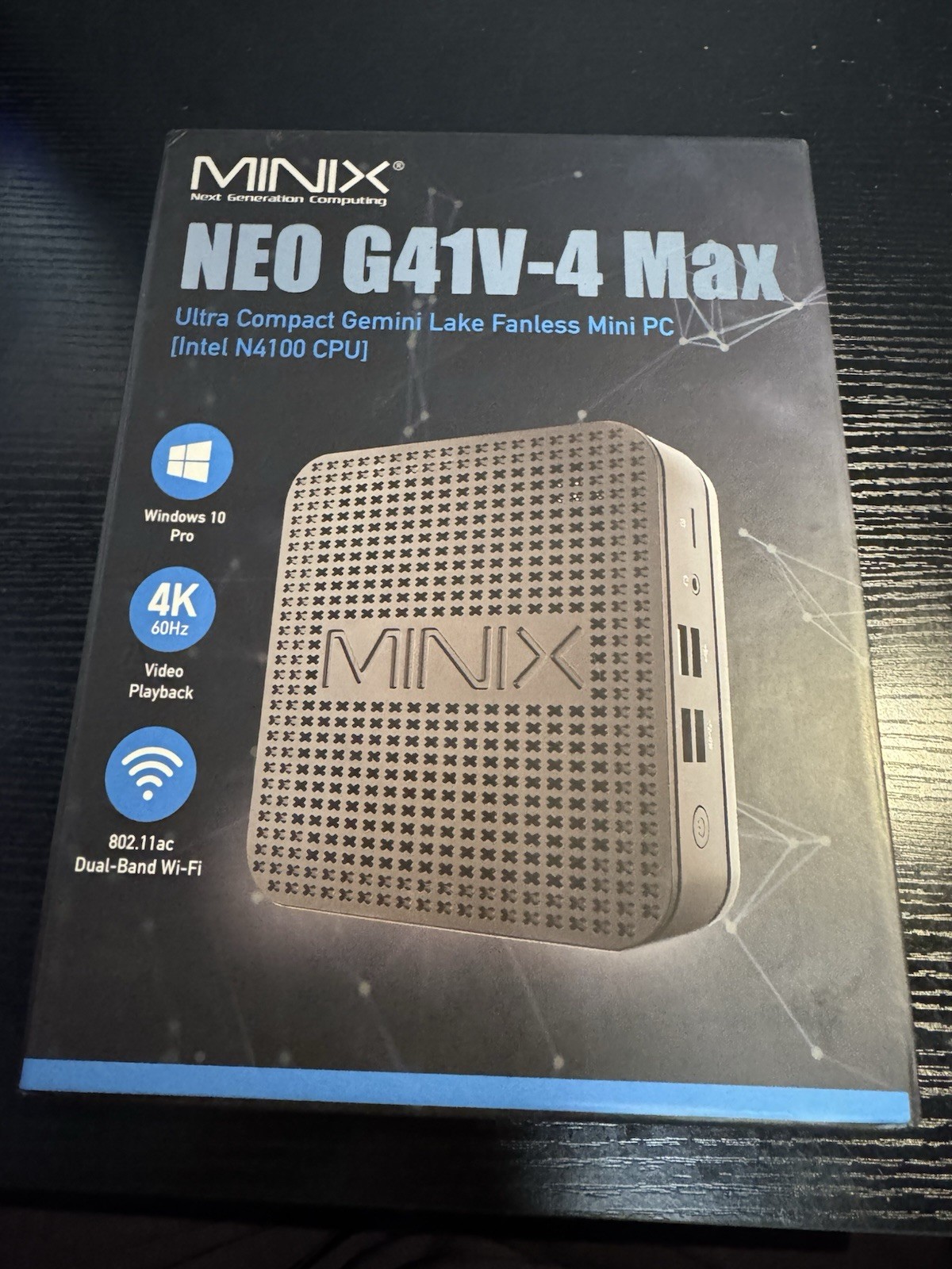 MINIX NEO G41V-4 Max V2 Mini PC NEW OPEN BOX Never Used 4GB/128GB Windows 10 Pro