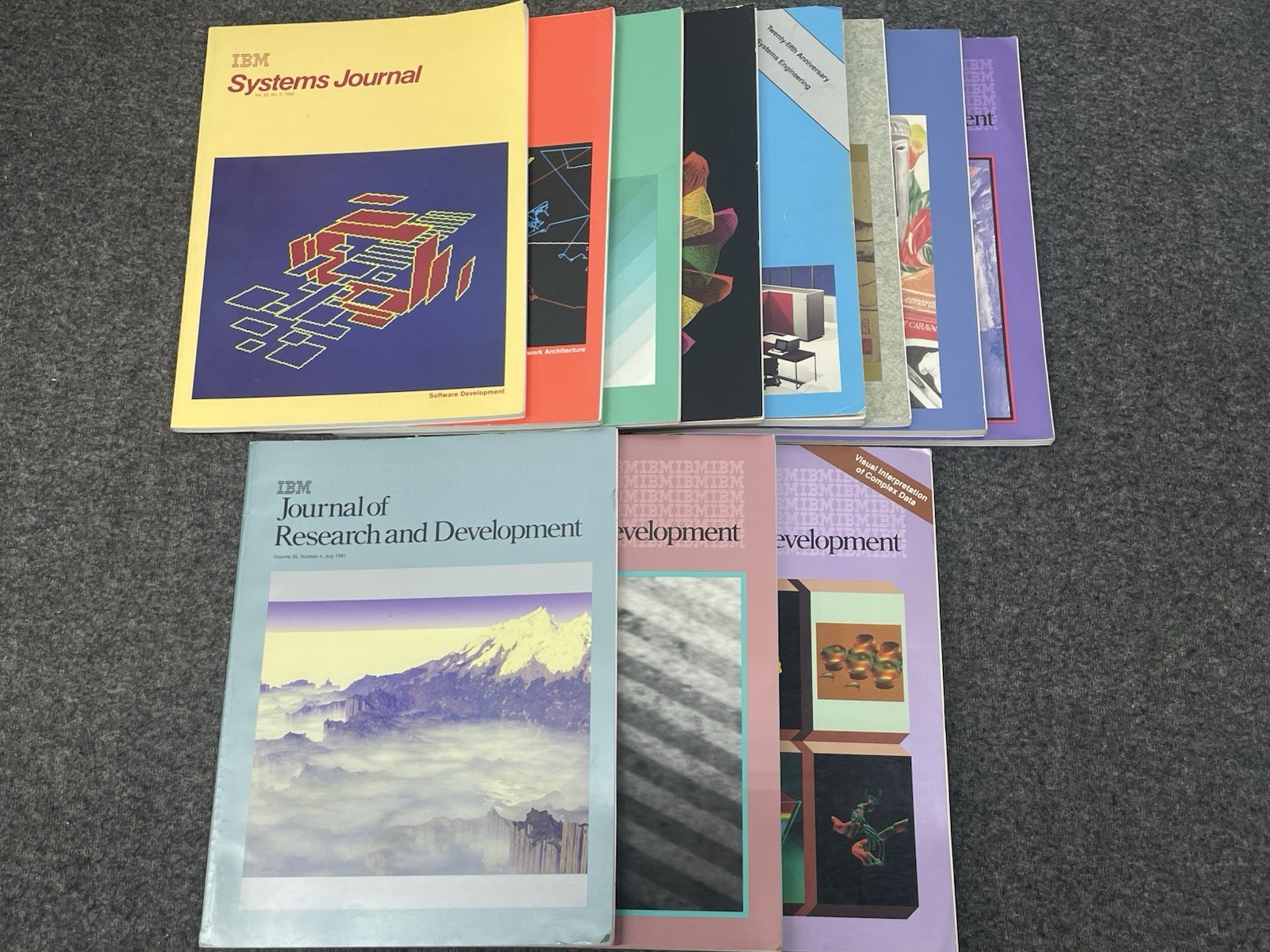 Lot of 11 IBM Systems Journal Vol. 22, 24, 28-35 Books Vintage 1983, 85, 89, 90