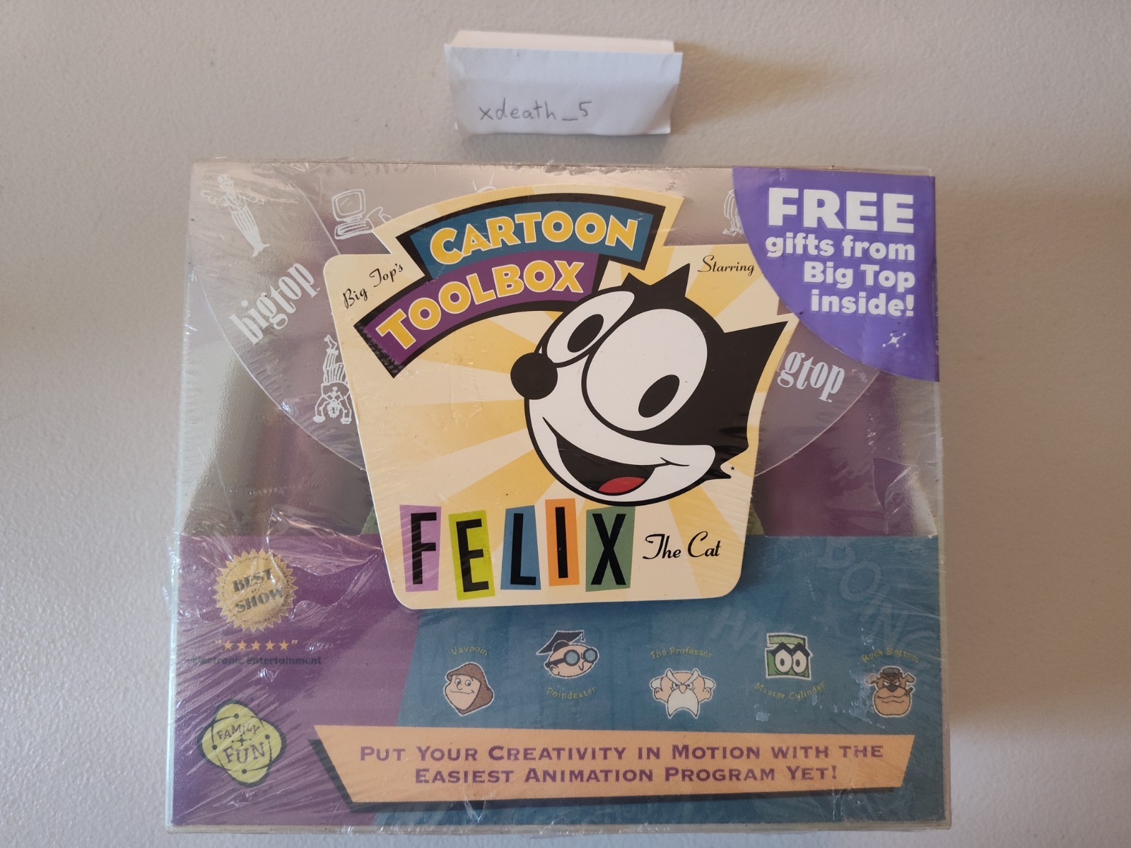 Big Top's Cartoon Toolbox Felix the Cat (PC, Mac 1994) Gift Set New Sealed Rare