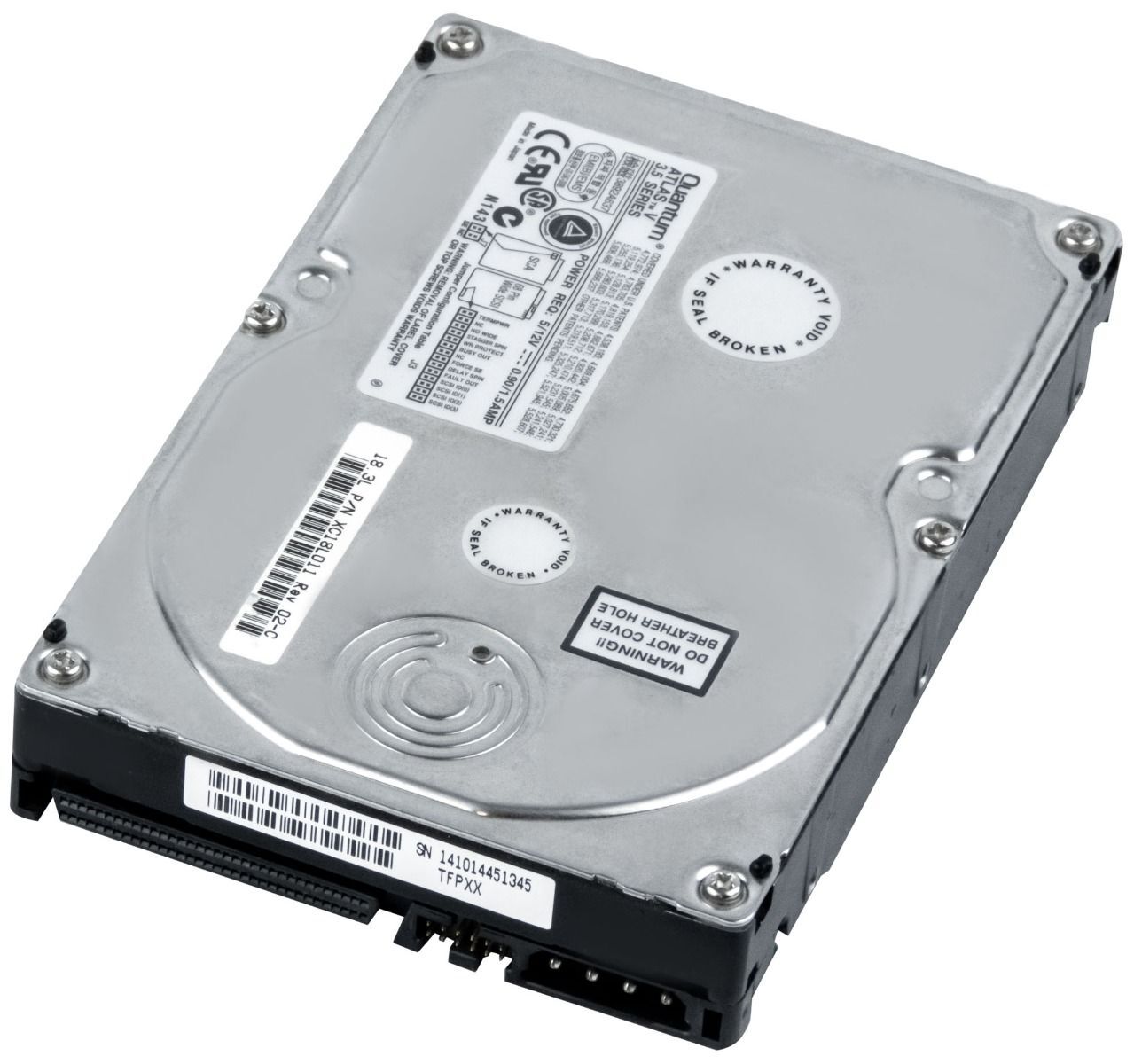 HARD DRIVE QUANTUM ATLAS V XC18L011 18.3GB 7200RPM 4MB SCSI 68-PIN 3.5'' inch