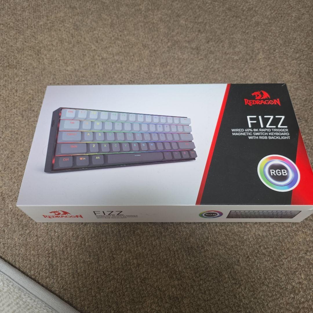 Redragon FIZZ 60% Wired Magnetic Switch RGB Backlit Gaming Keyboard