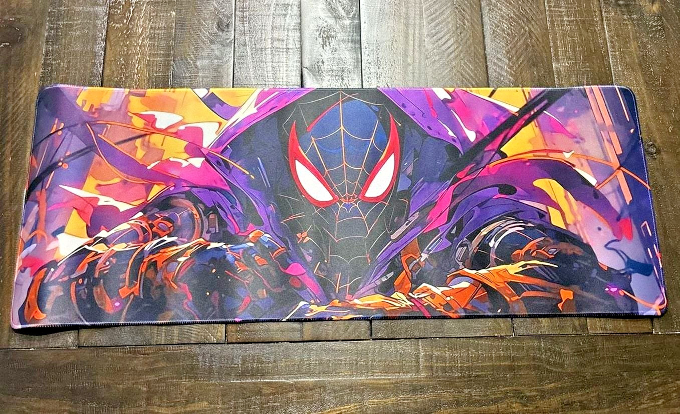 Miles Morales Spider-Man Mouse Pad Large Computer Gaming Desk Mat 31.5 x 11.8 NE