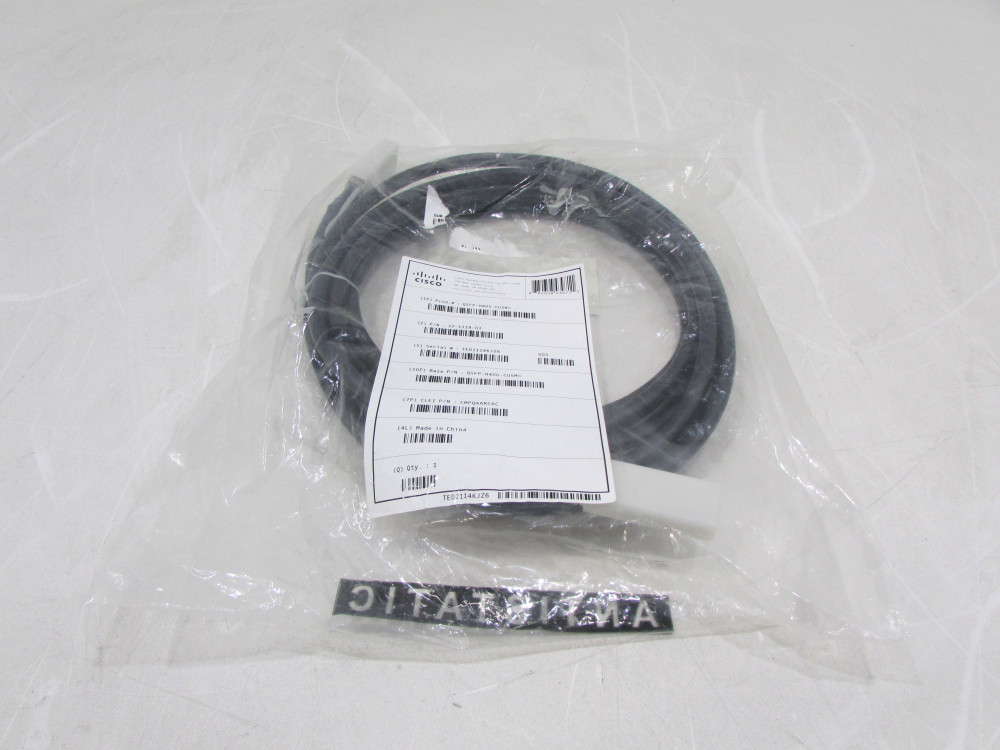 New Genuine Cisco QSFP-H40G-CU5M 5m 40G QSFP+ to QSFP+ 40GbE QSFP+ Copper DAC 