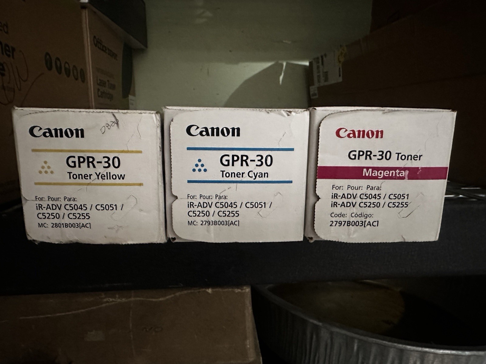 Canon GPR-30 Cyan, Magenta And Yellow