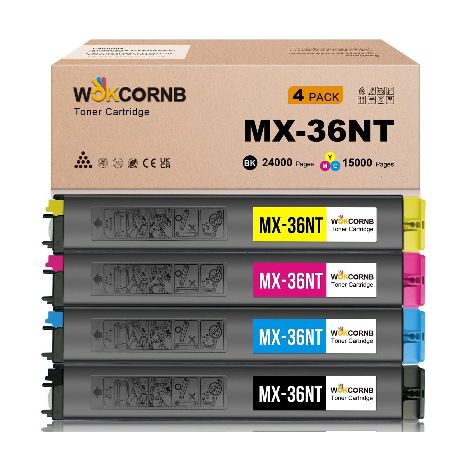 MX-36NT Toner Cartridge Compatible for Sharp MX-36NT MX-36NT-BA MX-36NT-CA MX...