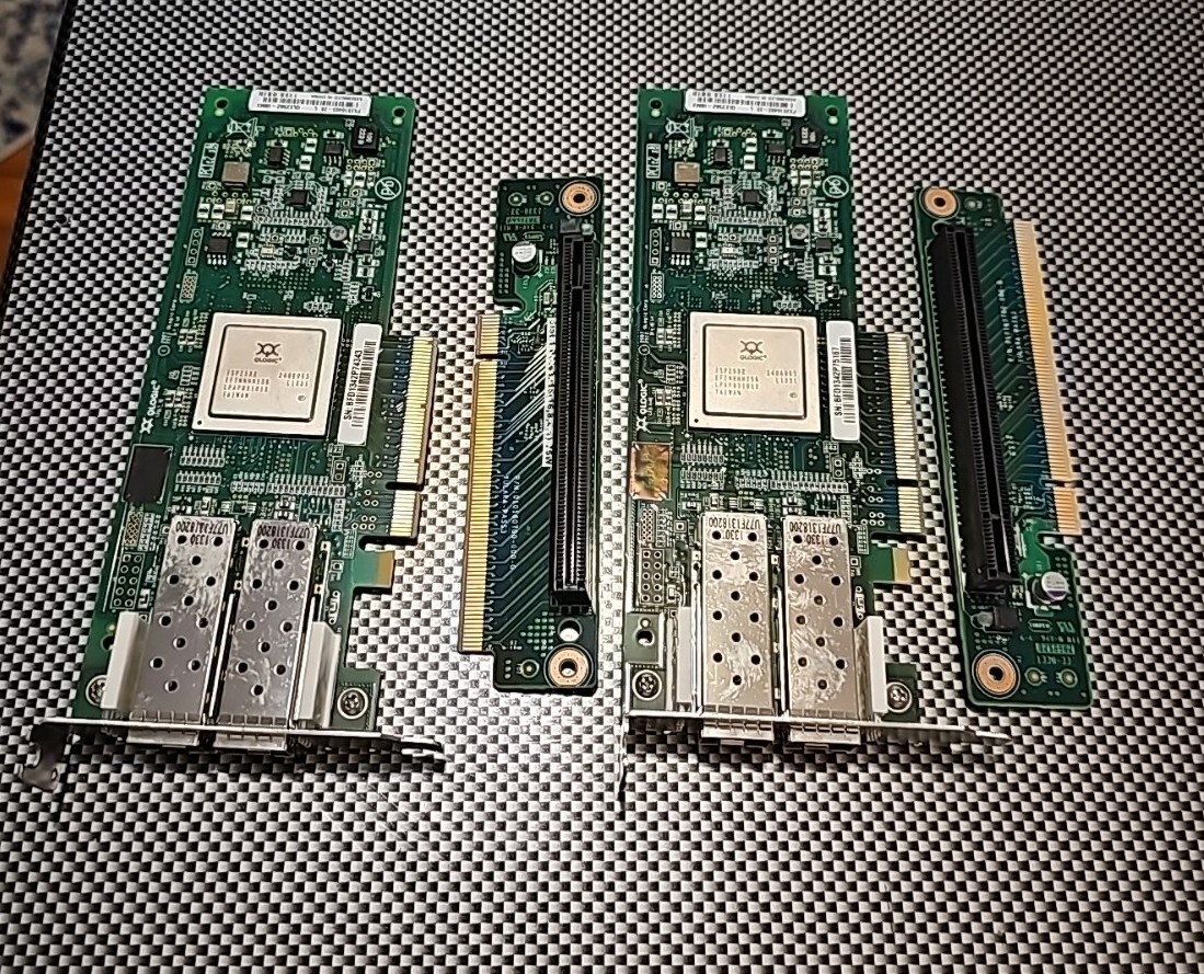 Lo Of 2 -Logic PX2810403-01 N QLE2562 8GB DUAL PORT FC ADAPTER complete