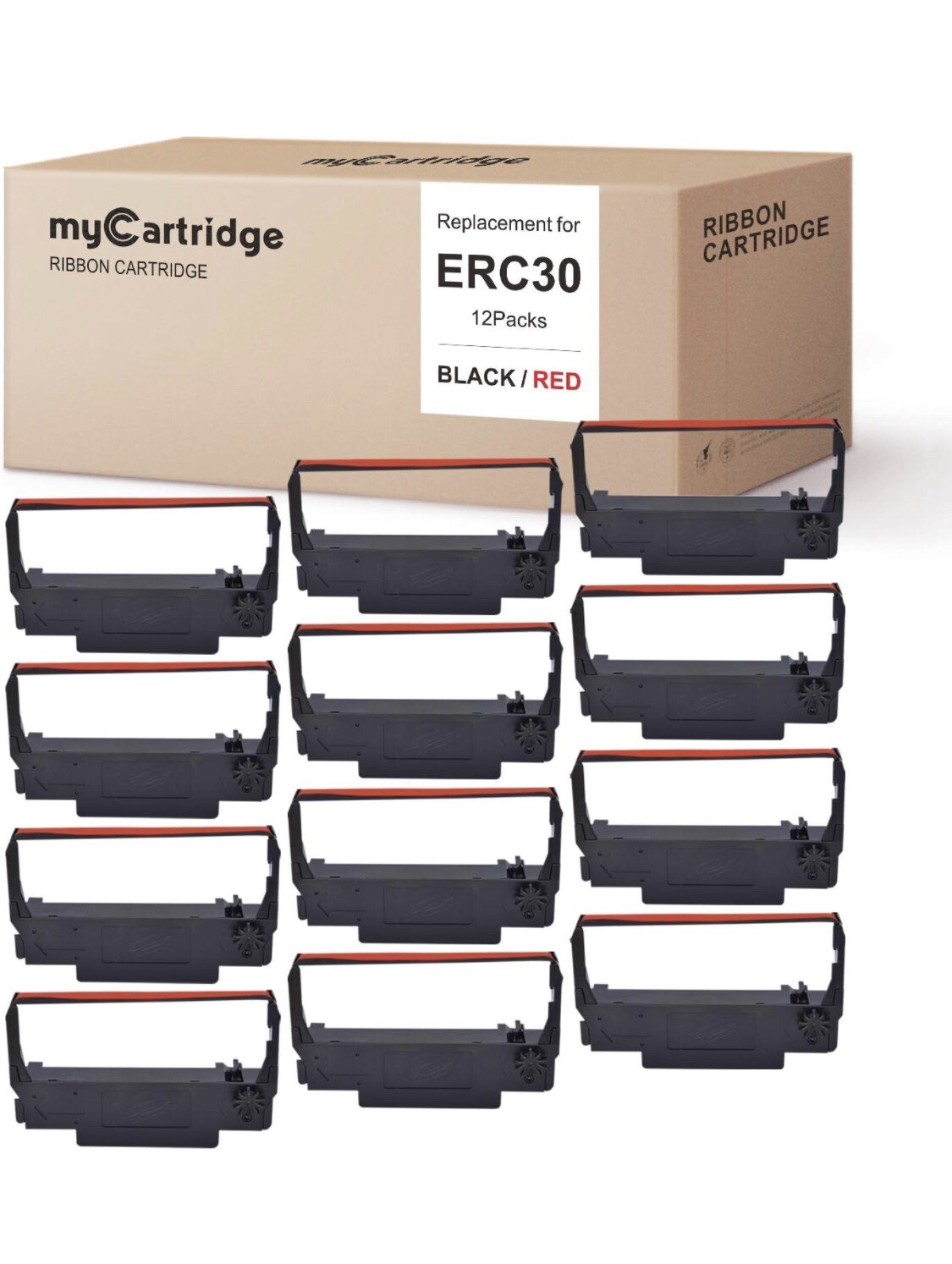 myCartridge ERC30 ERC-30 ERC 30 34 38 B/R Compatible with Ribbon Cartridge fo