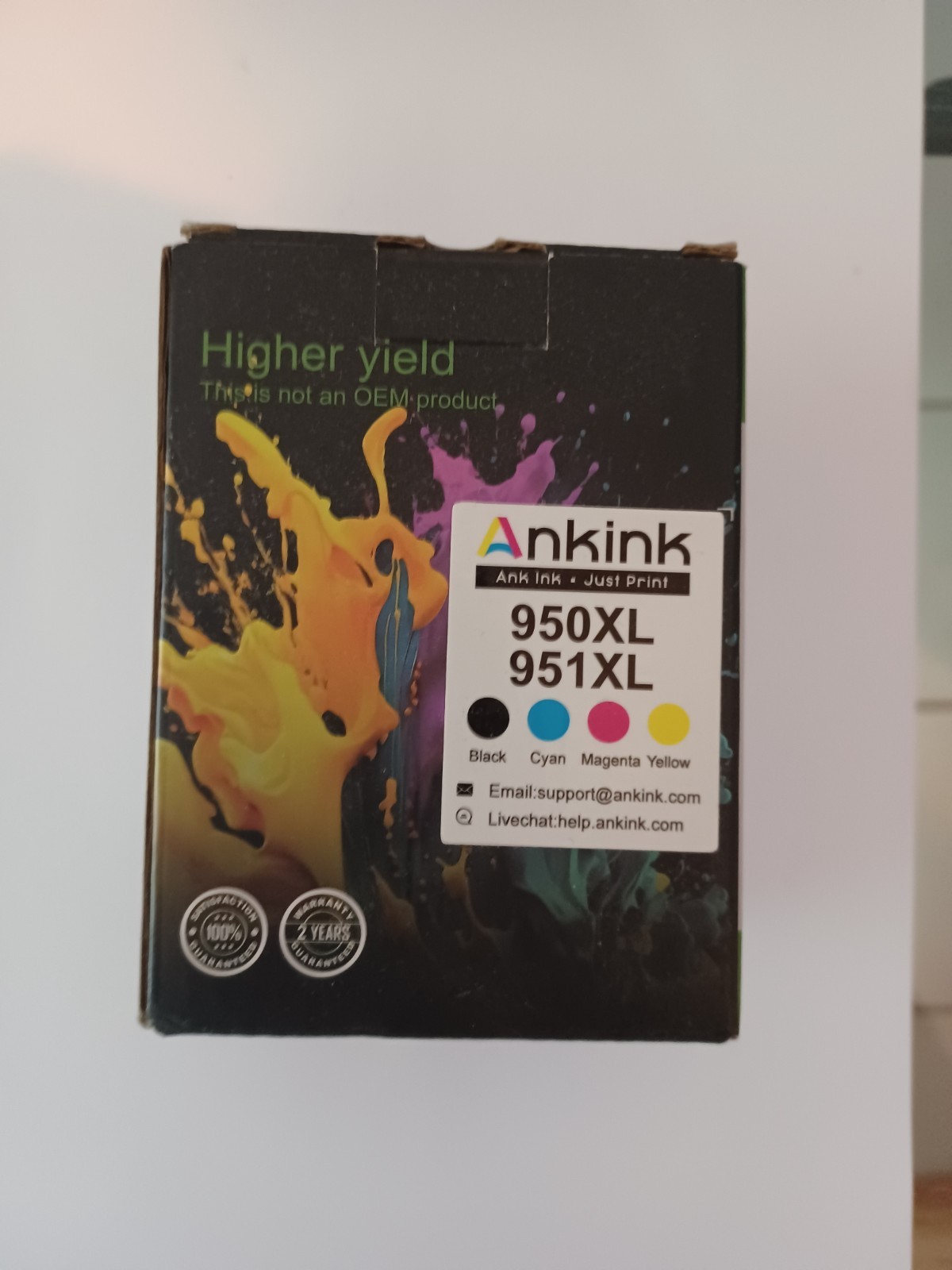 HIGH YIELD ANKINK ANK INC 950 XL 4 PACK FOR HP PRINTER