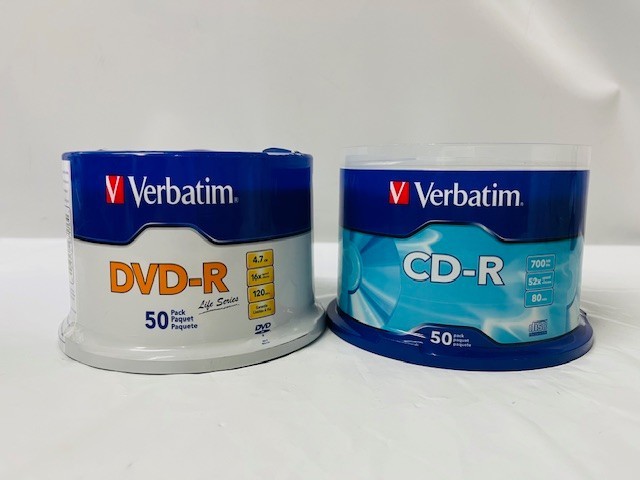 Verbatim CD-R and DVD-R Set, Packs of 50- NEW/SEALED