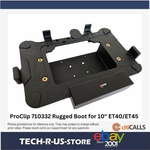 ProClip USA 710332 Non-Charging Cradle Metal Rugged Boot for Zebra 10" ET40/ET45