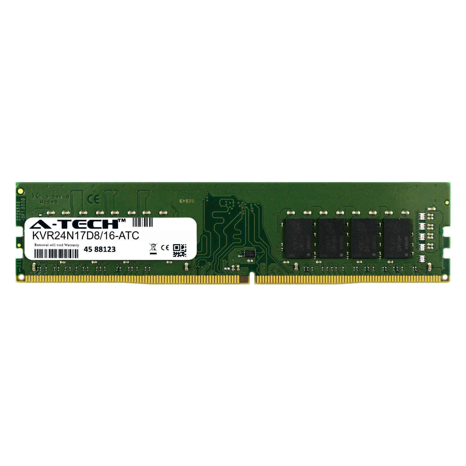 16GB DDR4 PC4-19200 DIMM (Replacement for Kingston KVR24N17D8/16) Memory RAM