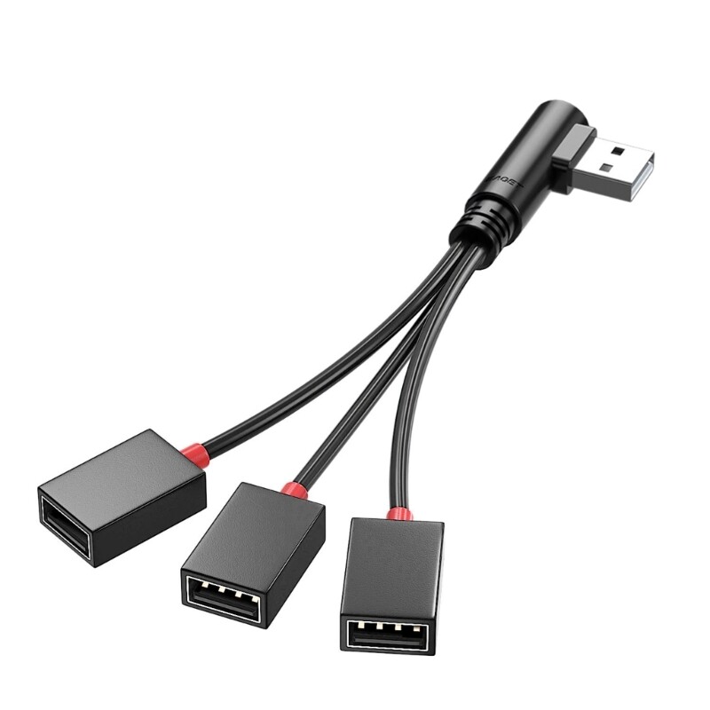 USB Power Splitter 1 Male to 3 Female USB 2.0 Adapter 1 to 3 USB Splitter