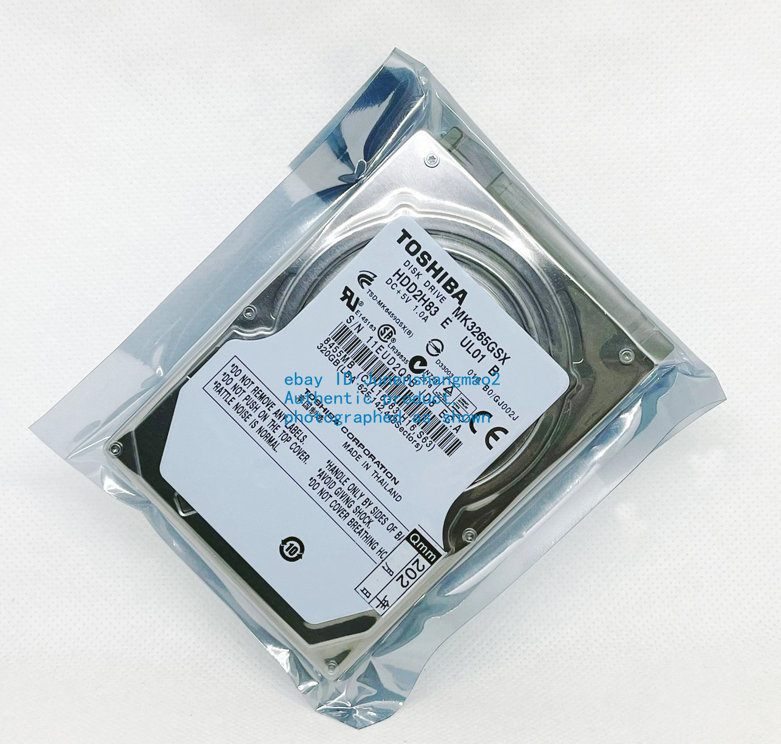 Special purpose Toshiba 320GB 5400RPM 2.5" MK3265GSXN hard drive