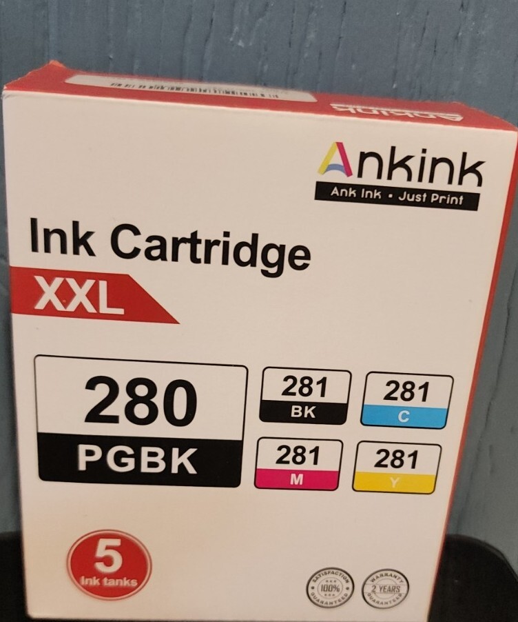 Ankink 280 PGBK XXL 5 inks NB10