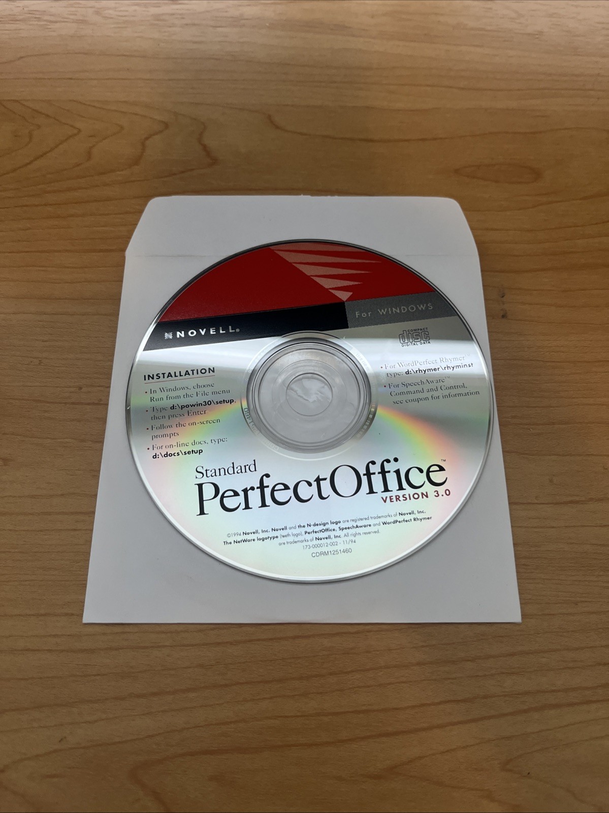 Novell PerfectOffice Standard New Open Box Version 3.0