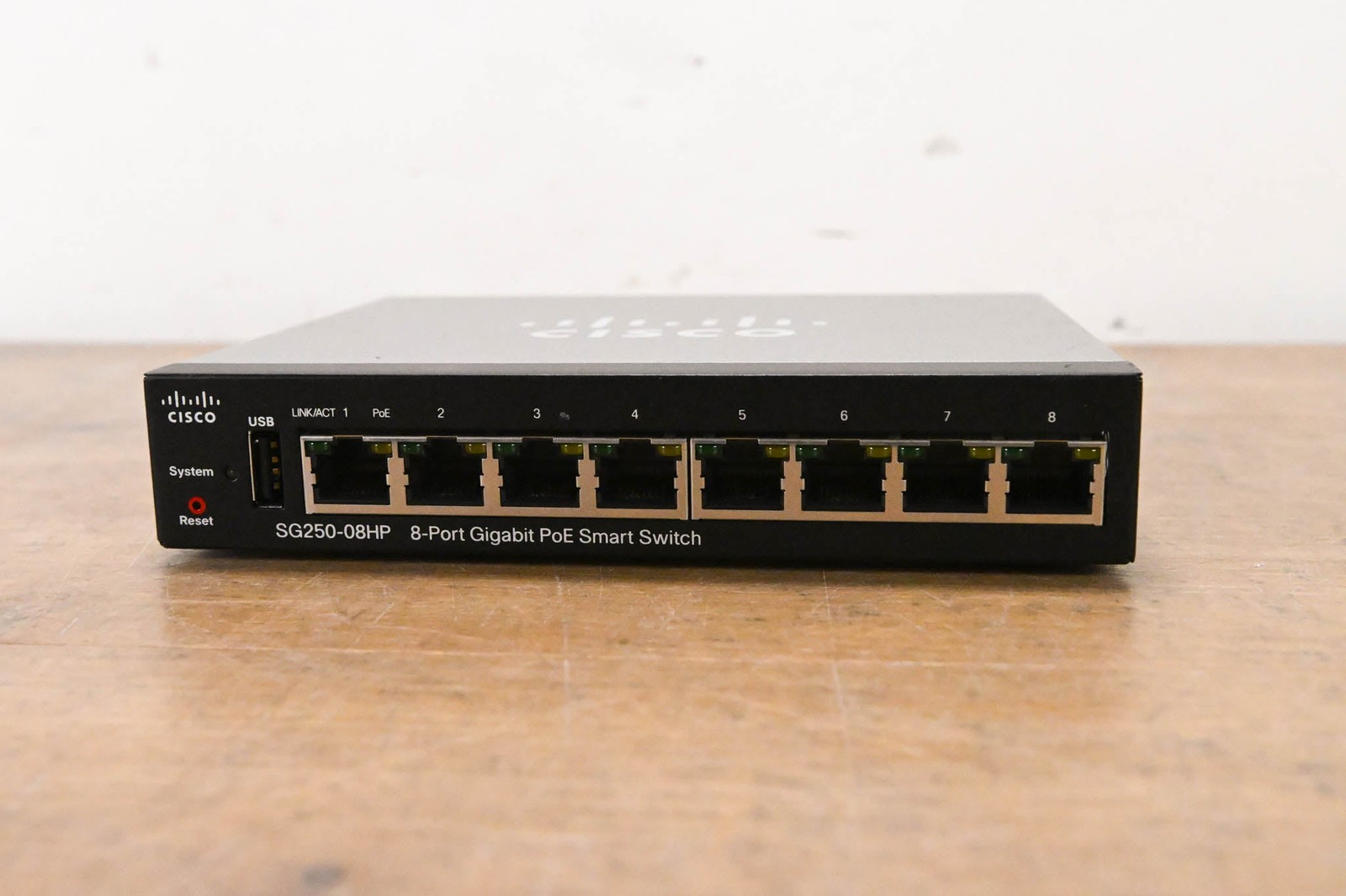 Cisco SG250-08HP 8-Port Gigabit PoE Smart Switch (NO POWER SUPPLY) CG01502