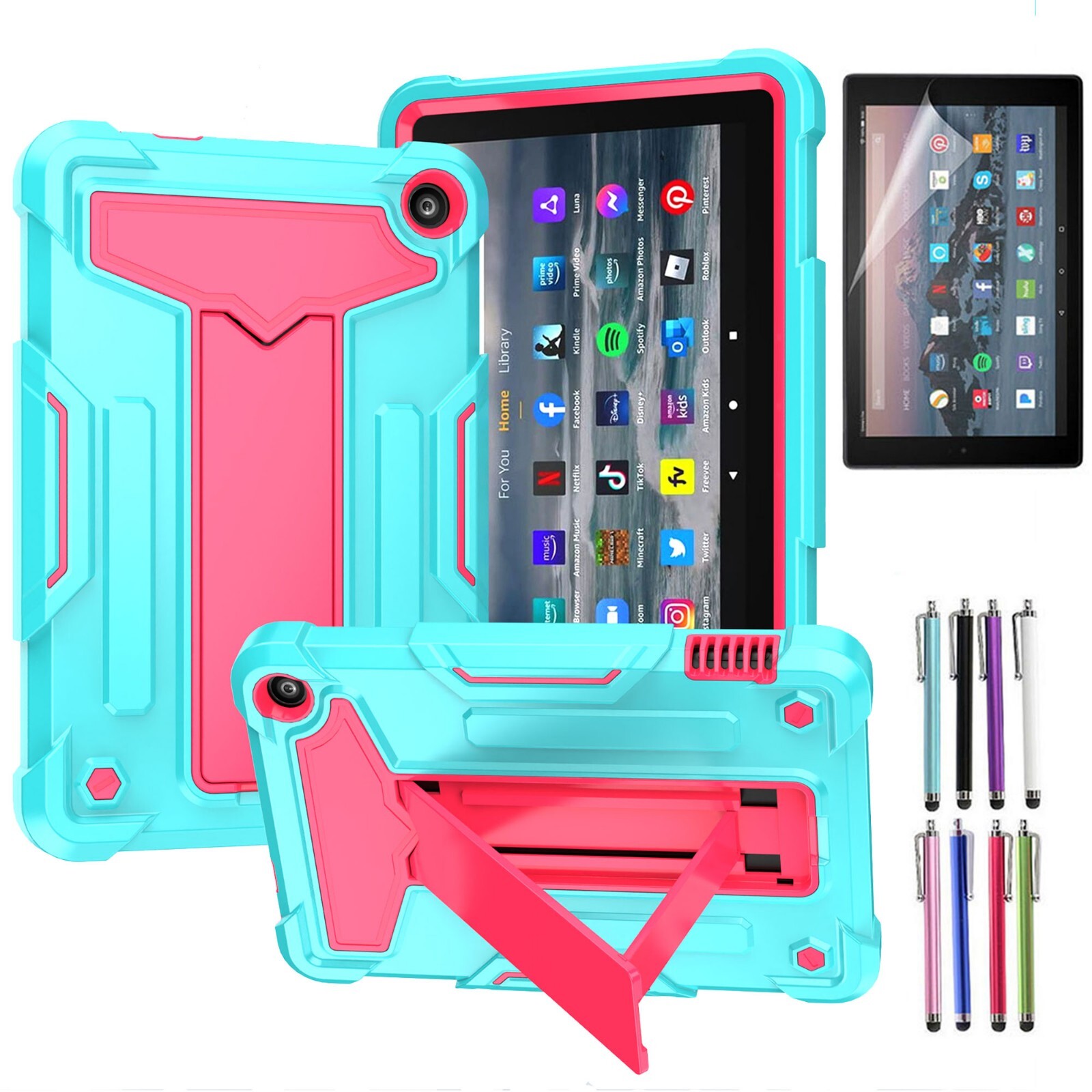 For Amazon Fire HD 10 Tablet Case 13th Generation 2023 Shockproof Rubber Case