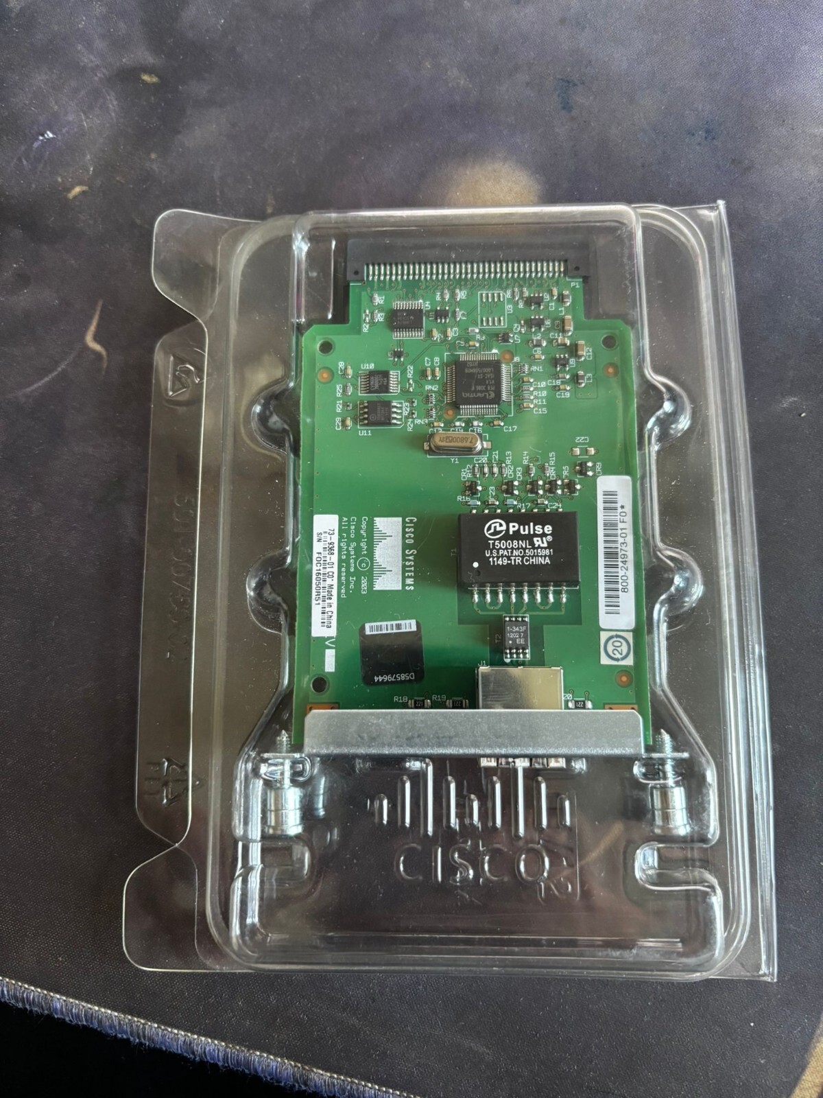 Cisco WIC-1B-S/T V3 Single Port ISDN WAN Interface Module Card 73-9368-01 3D-8