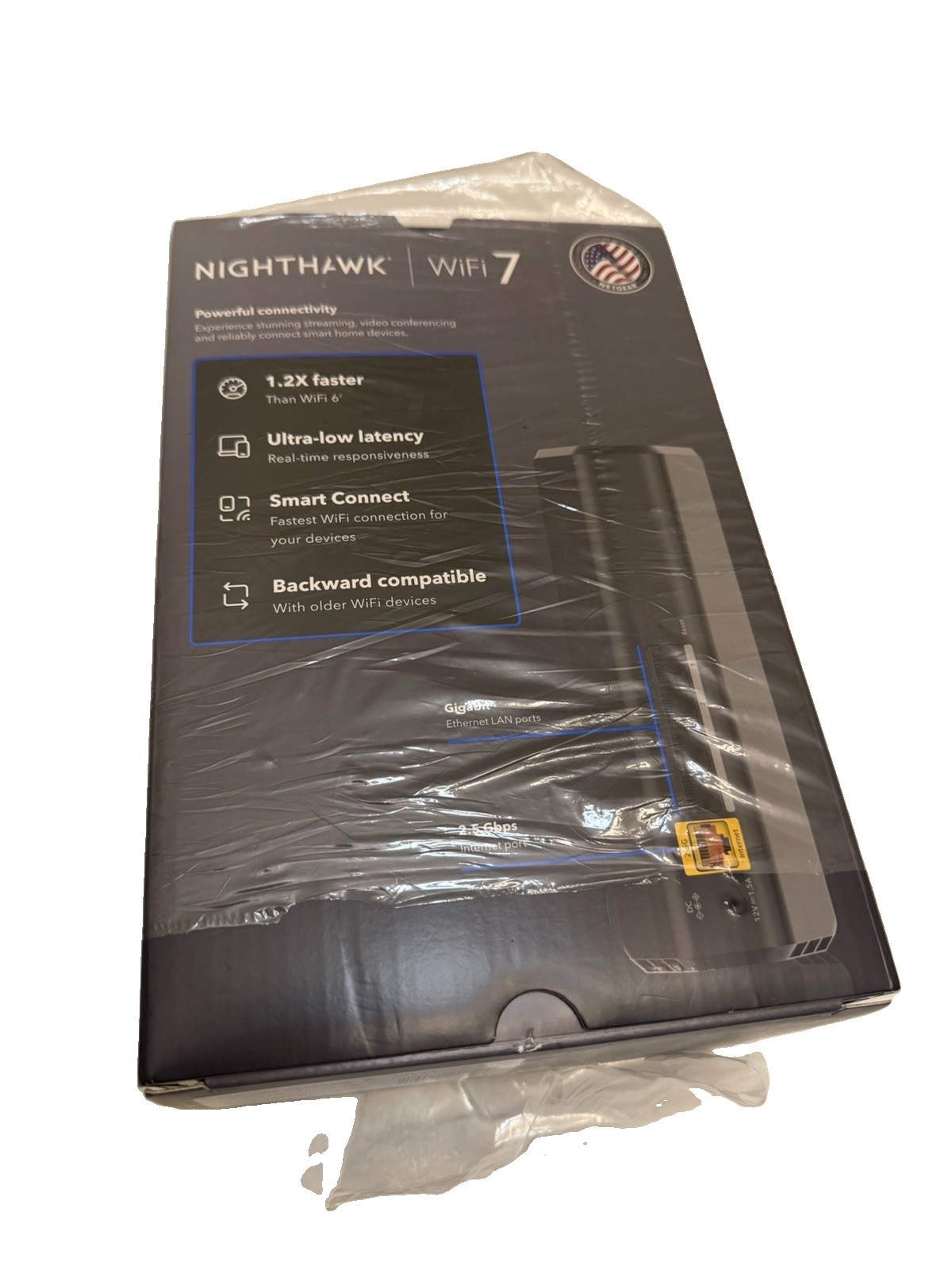 Netgear Nighthawk RS70 WiFi 7 Dual-Band Router New In Box