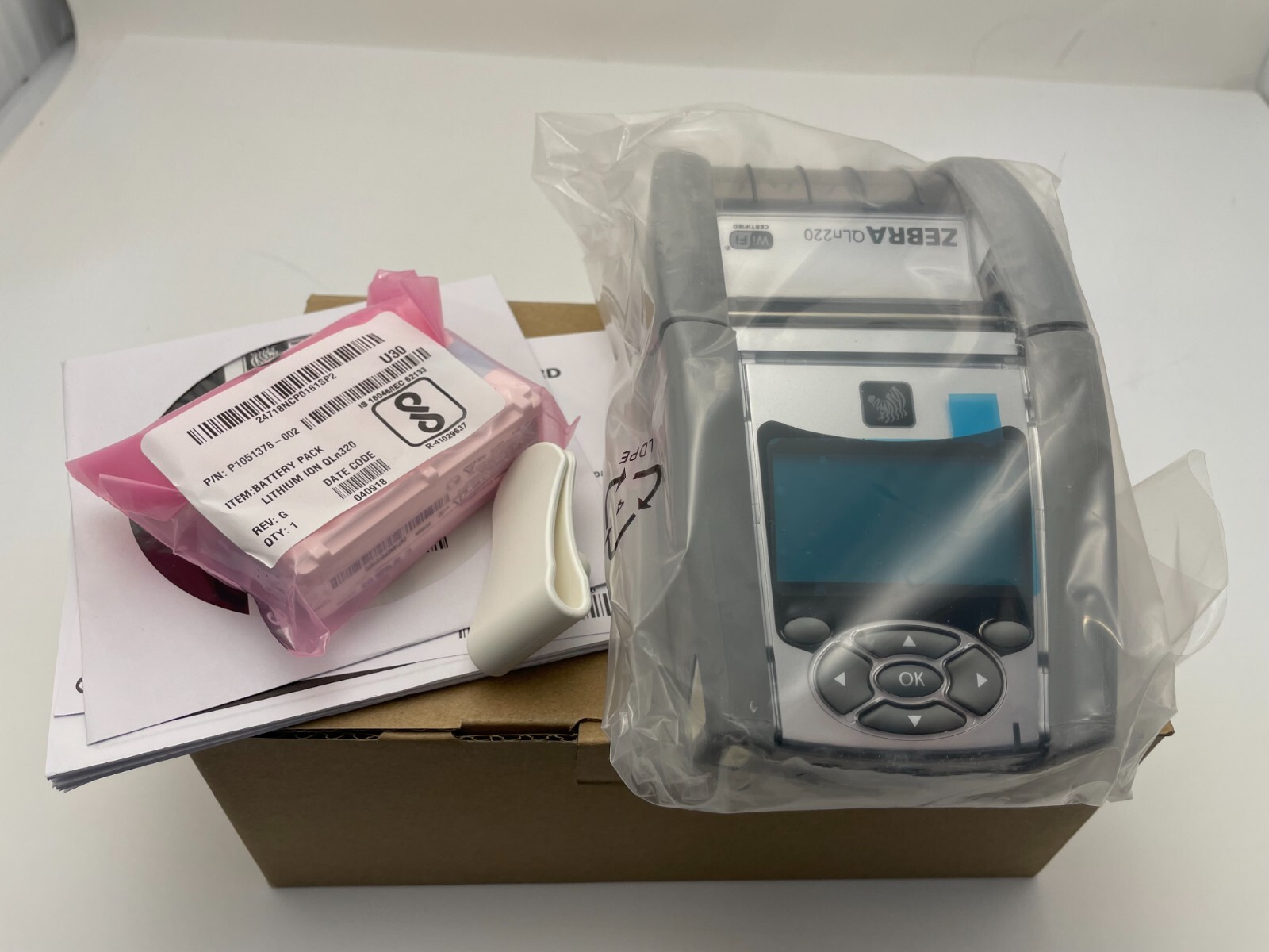 Zebra QLn220 Healthcare Mobile 2' Label Printer BT WiFi QH2-AUNA0M00-00 New
