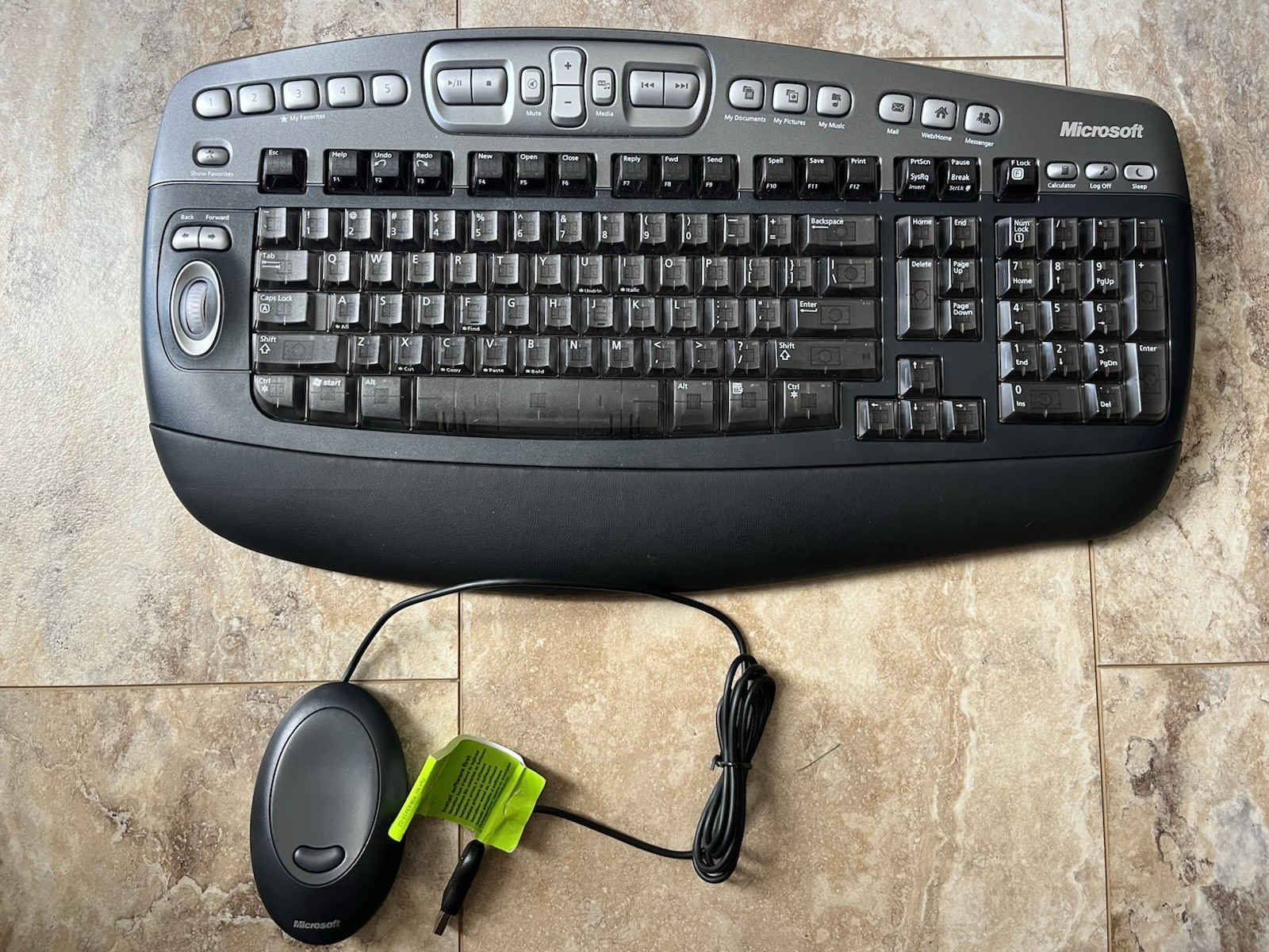 Microsoft Wireless Optical Desktop Elite Edition Keyboard Model 1011 & Receiver