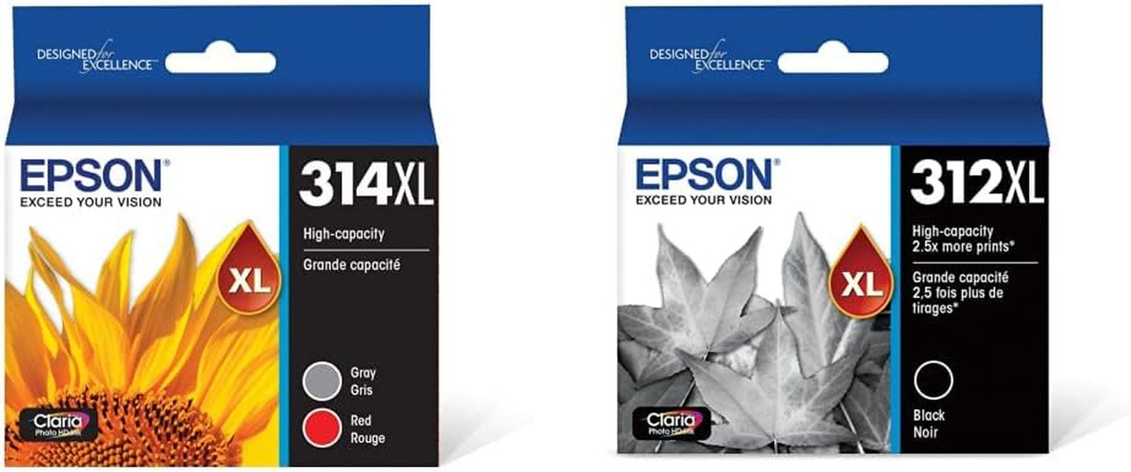 T314XL Claria Photo HD Ink - Multi-Pack & T312XL120 Claria Photo HD Black High C