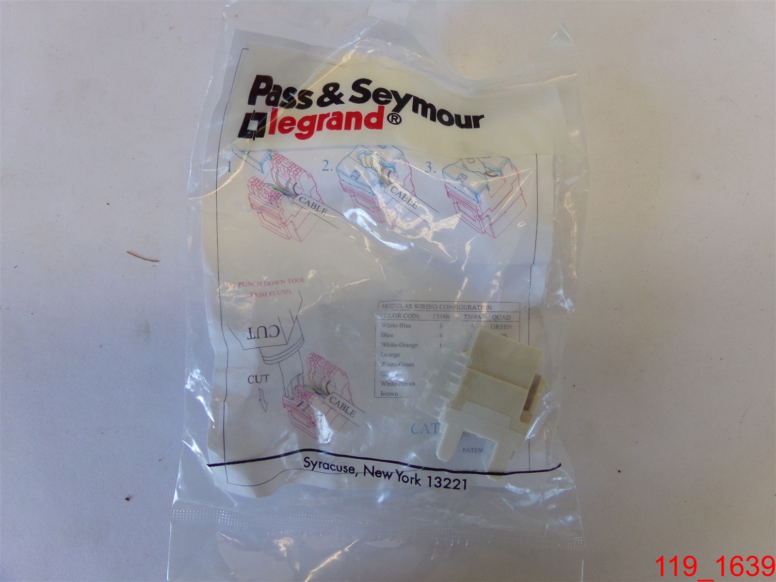 Qty=13: P & S LEGRAND KS58AB-LA CAT5E KEYSTONE JACK UTP RJ45 LIGHT ALMOND