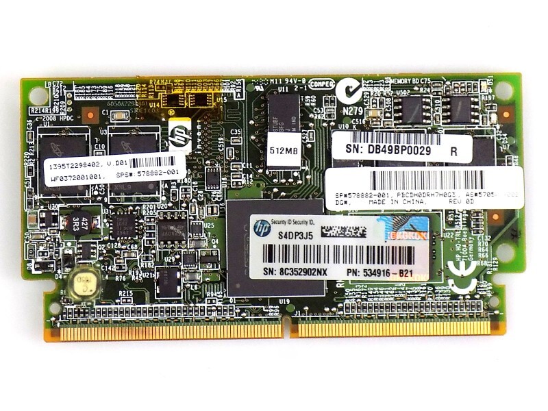 512MB HP 578882-001 Replacement Part: Flash Backed Write Cache FBWC Memory Module Excellent
