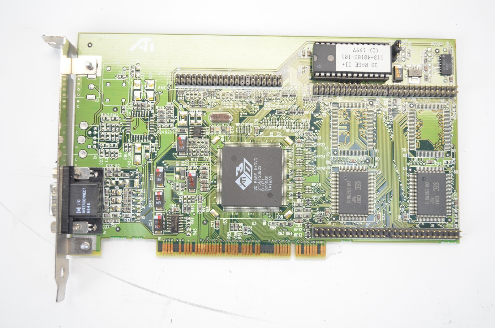 Vintage ATI Rage II+ DVD 2MB Graphics Card PCI