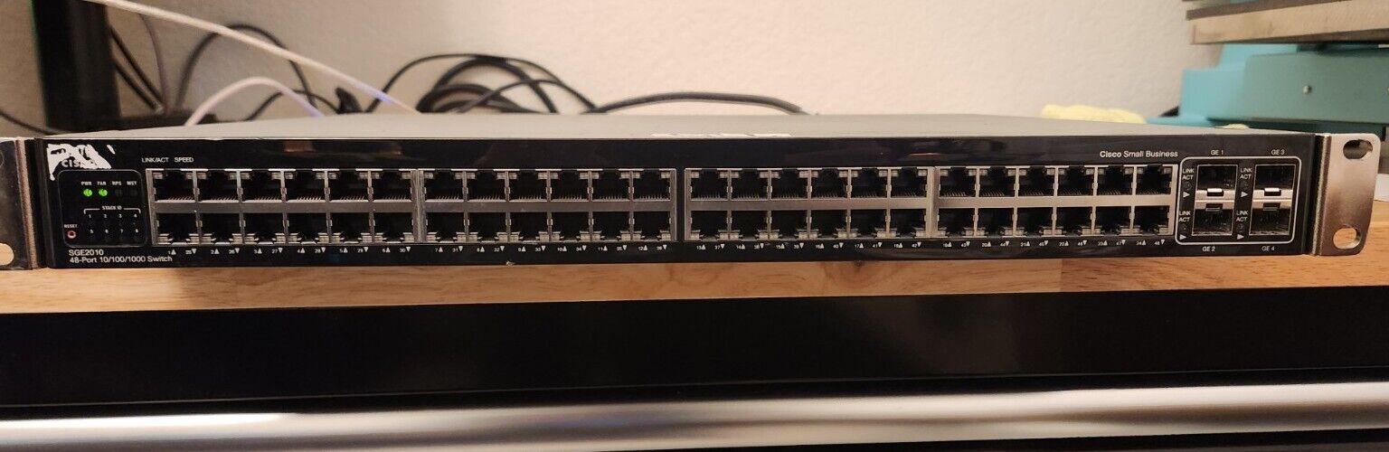 Cisco SGE2010 48-Port Gigabit 10/100/1000 Ethernet Switch