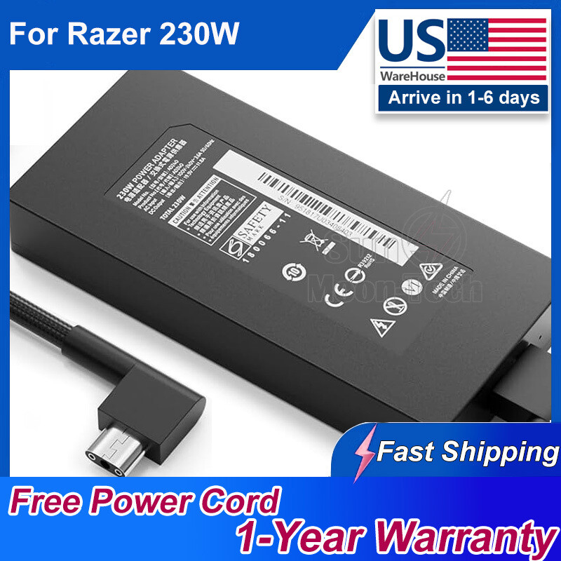 New Replacement 230W Razer Blade Charger,Razer Blade 15 Power Adapter.RC30-0248