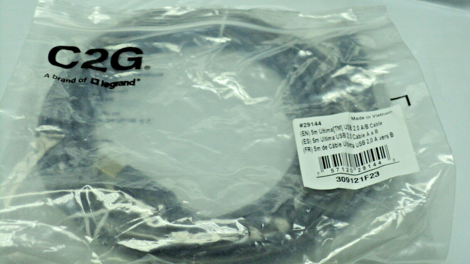 NEW USB 15 Ft 2.0 A-B Cable C2G Cables-2-Go 5 Meter 29144