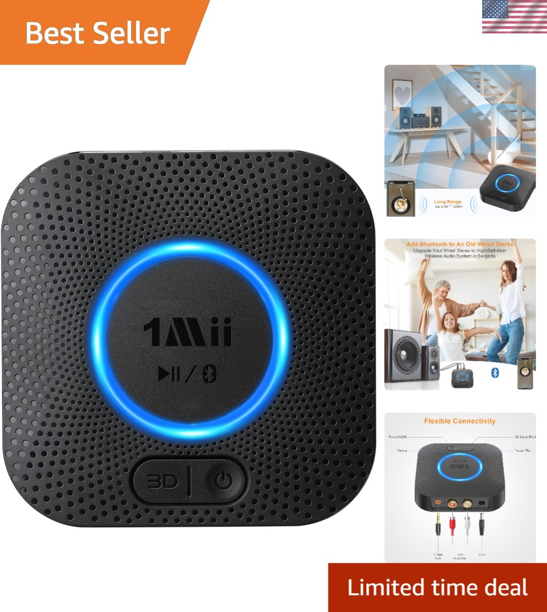 Upgrade Your Home Audio with B06+ Hi-Fi Bluetooth Receiver & 3D Sound Technology